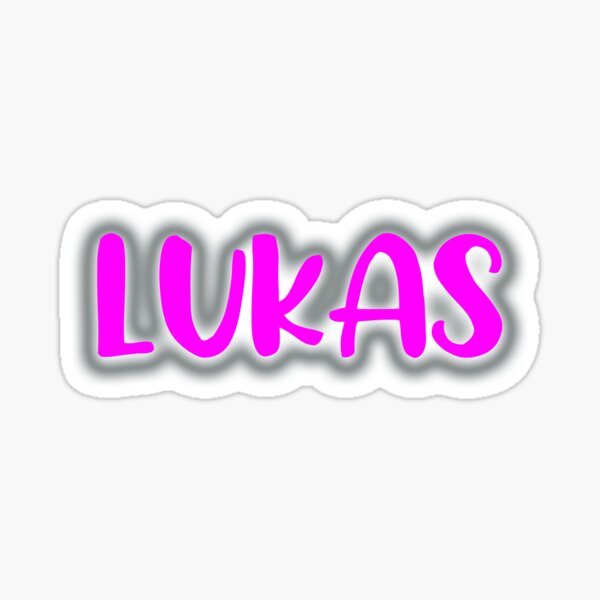 Lukas Name Tag Stickers Redbubble<script async src=