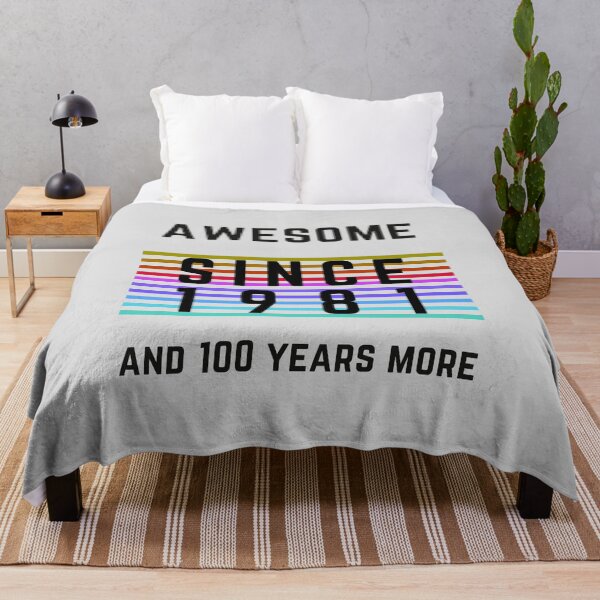 Item preview, Awesome Since 1981 and 100 Years More | 41th Birthday | funny designed and sold by JooArtPrints ★★★★★.