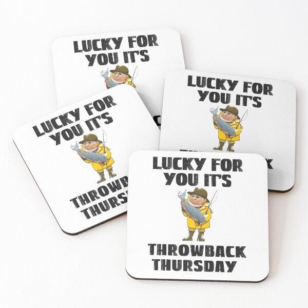 Item preview, Throwback Thursday, Lucky Fishing designed and sold by SportyDogShop.