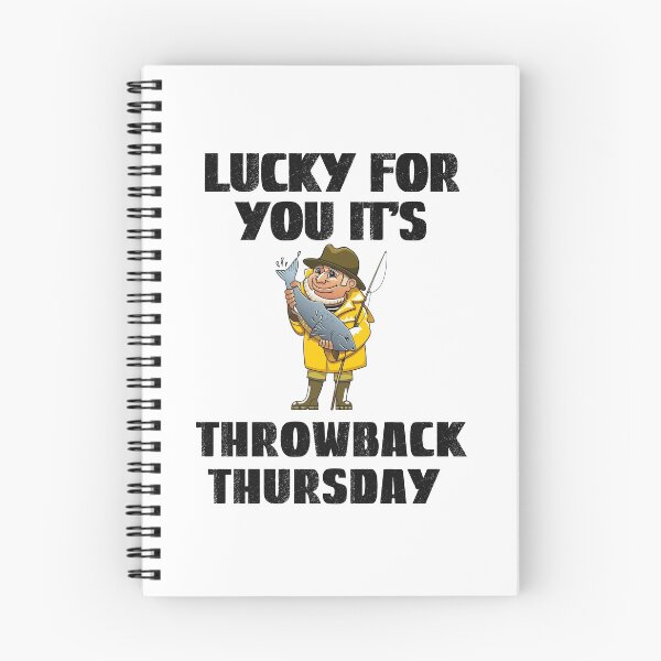 Item preview, Throwback Thursday, Lucky Fishing designed and sold by SportyDogShop.