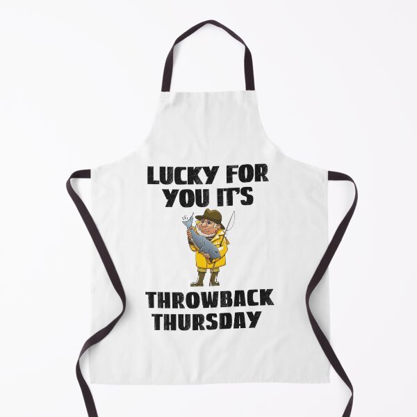 Item preview, Throwback Thursday, Lucky Fishing designed and sold by SportyDogShop.