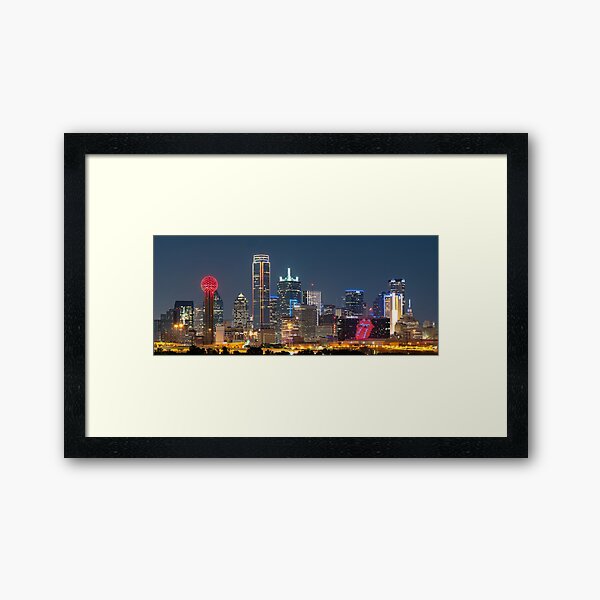 Dallas Stones Skyline Framed Art Print