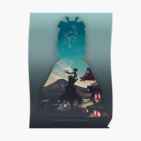 Kamisato Ayaka Genshin Impact Poster