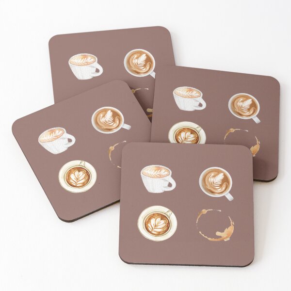 Item preview, cute latte foodies pattern designed and sold by star-strider.