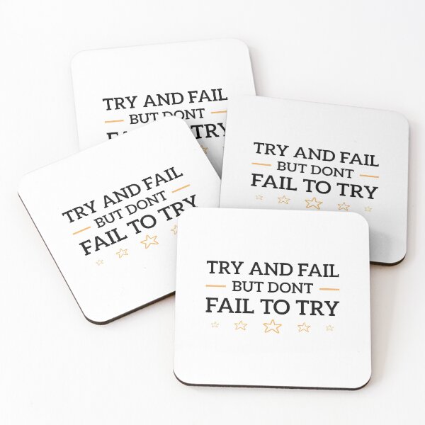 Item preview, Try and Fail But Dont Fail To Try - Life Goals Motivation designed and sold by Shop-collection.