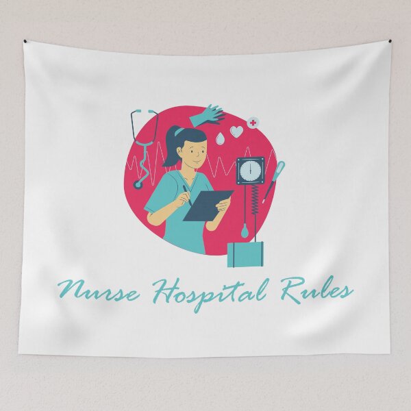 Item preview, Nurse Hospital Rules designed and sold by BiancaEm.