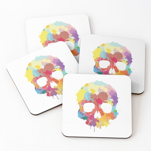 Item preview, Expressive Colorful Skull designed and sold by makart2.