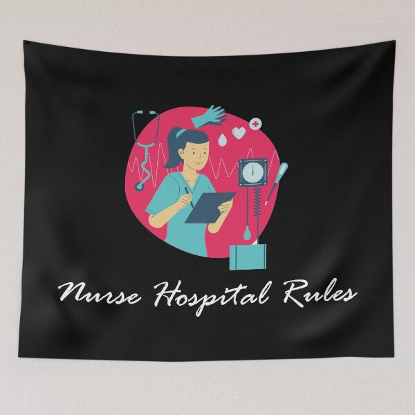 Item preview, Nurse Hospital Rules designed and sold by BiancaEm.