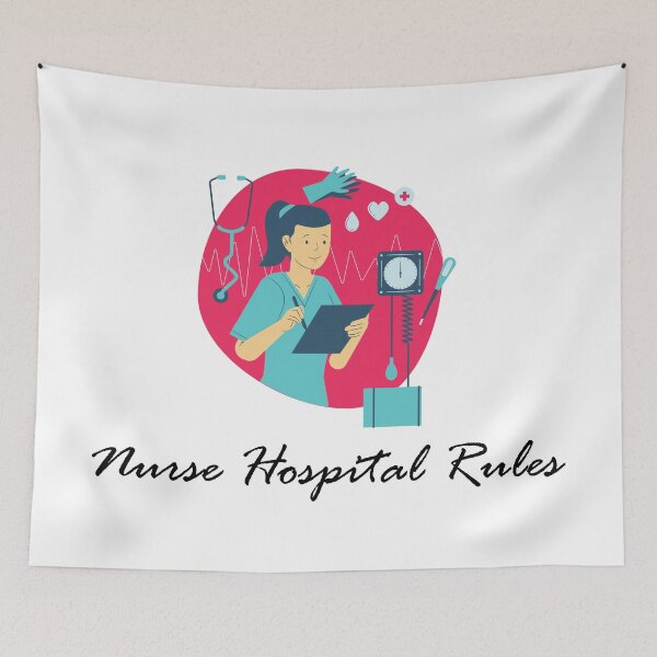 Item preview, Nurse Hospital Rules designed and sold by BiancaEm.