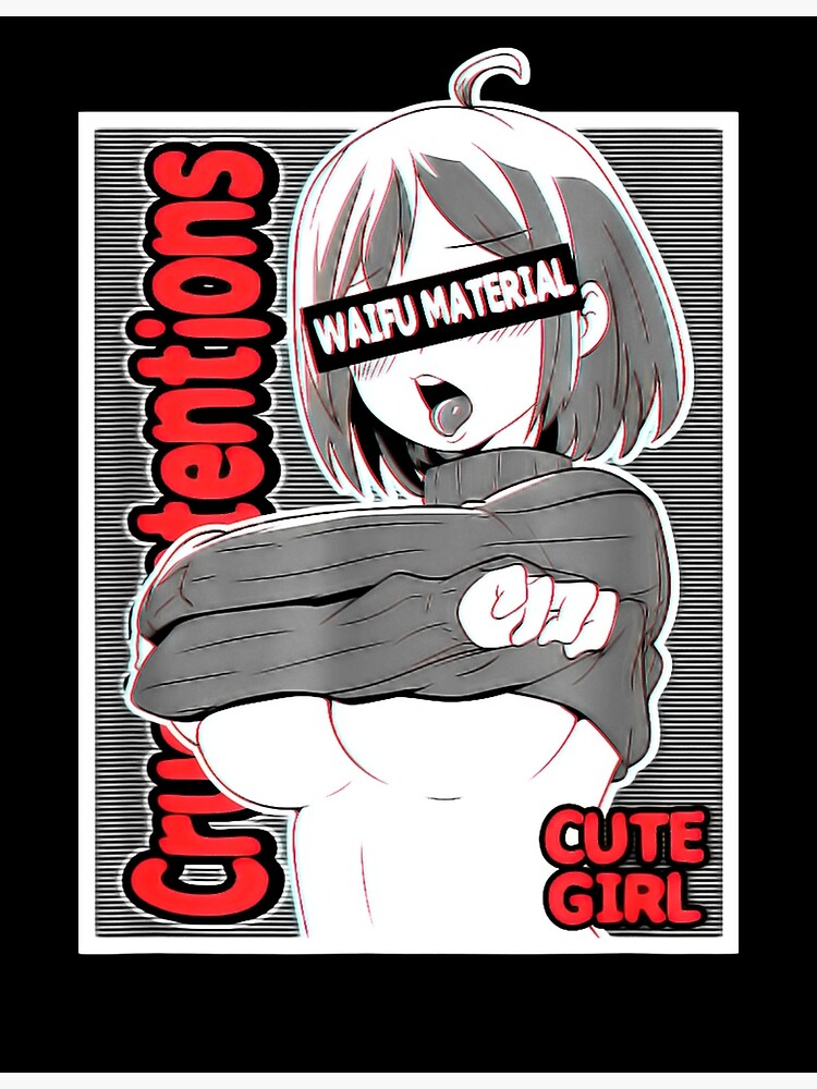 Ahegao Anime Girl Shirt Ecchi Waifu Material Lewd Otaku Canvas Print For Sale By Darrhellelin 2432