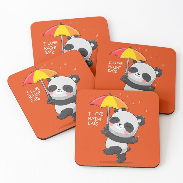 Item preview, Cute Panda Rainy Days designed and sold by SSK Designs.