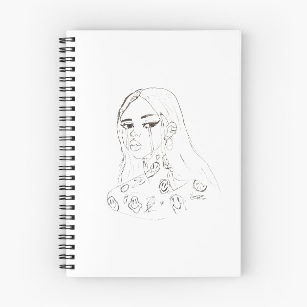 Item preview, Crying Girl with Happy Face Tattoos designed and sold by diamondmilk.