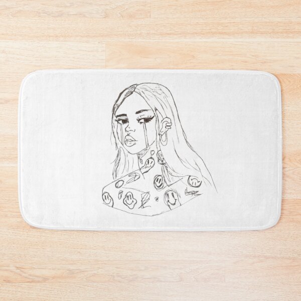 Item preview, Crying Girl with Happy Face Tattoos designed and sold by diamondmilk.
