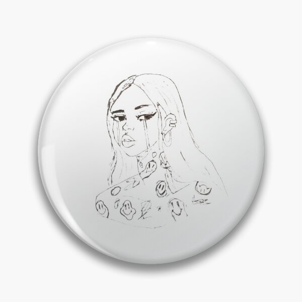 Item preview, Crying Girl with Happy Face Tattoos designed and sold by diamondmilk.
