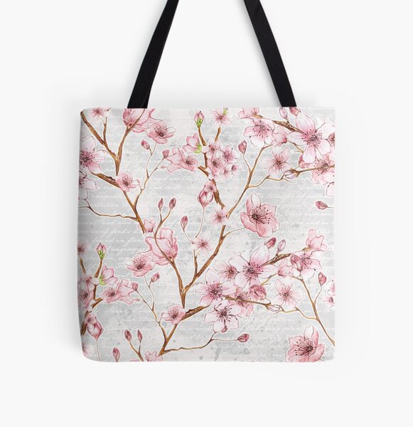 Cherry Blossom Tote Bag / Pink Floral Tote Bag – Farmhouse for the Soul
