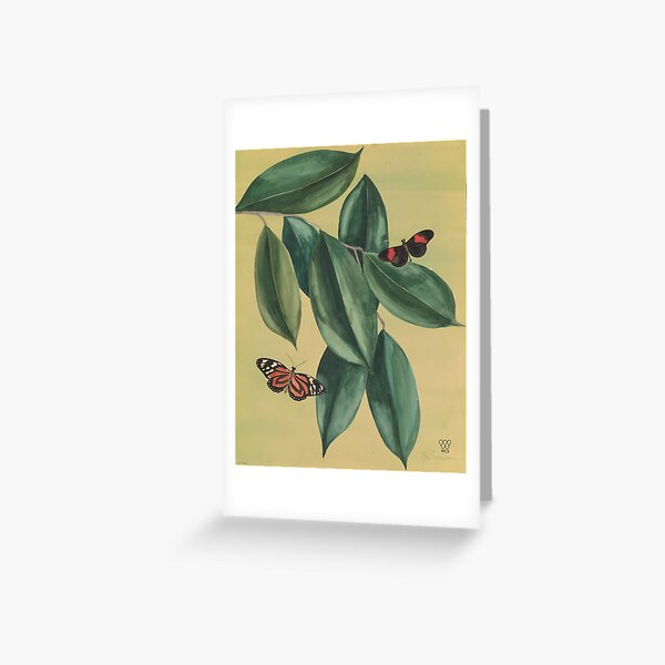 Butterflies and Leaves Greeting Card