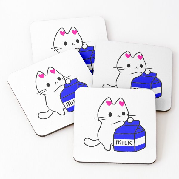 Item preview, Cat drinking milk designed and sold by Teresa Hulbert.