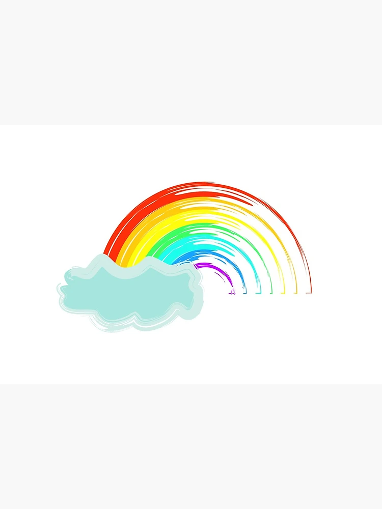 Premium Vector  Cute rainbow friends with clouds and inscription.