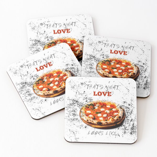 Item preview, That's What Love Looks Like Pizza Distressed Grunge Effect designed and sold by LuckyKermit.