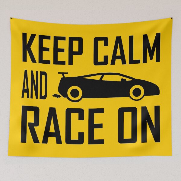 Item preview, Keep Calm And Race On designed and sold by SLGreenArrow.