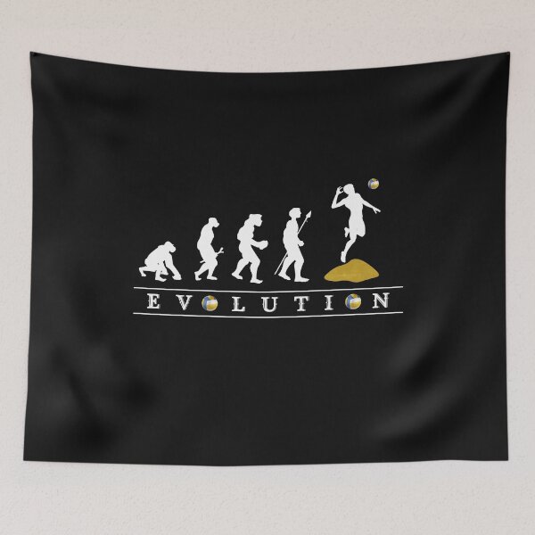Item preview, Funny Beach Volleyball Evolution, Evolution of the beach volleyballer designed and sold by Click-Like.