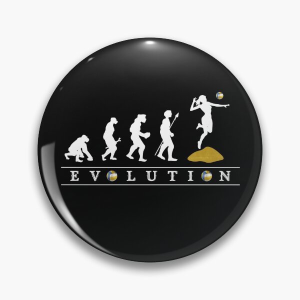 Item preview, Funny Female Beach Volleyball Evolution, Evolution of the women beach volleyball player designed and sold by Click-Like.