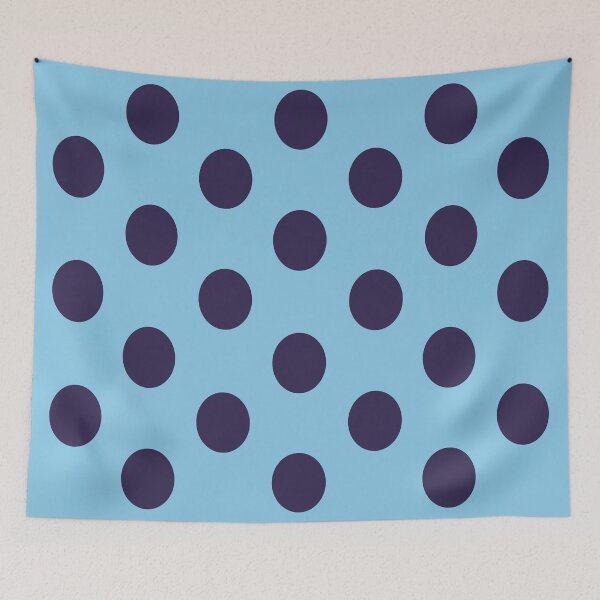 Item preview, Large NAVY BLUE and BABY BLUE POLKA DOTS designed and sold by RachelMacht.
