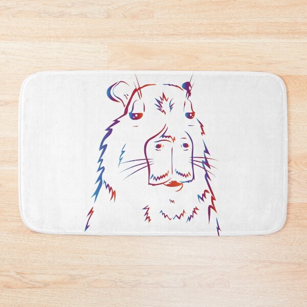 Item preview, Multi-coloured Capybara Stencil designed and sold by TokkiJess.