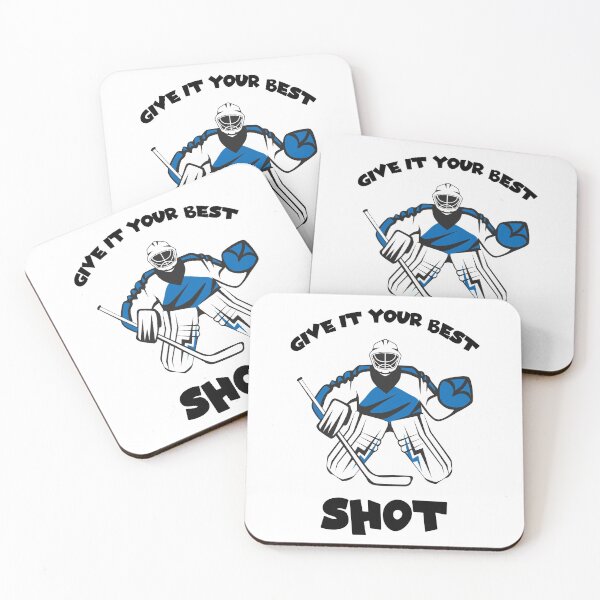 Item preview, Hockey Rules, Give It Your Best Shot designed and sold by SportyDogShop.
