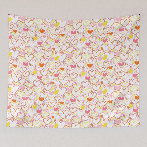 Item preview, graffiti hearts designed and sold by lizziesumner.