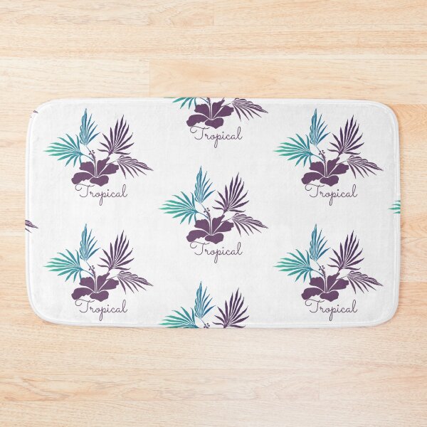 Item preview, Tropical Island Hibiscus Monstera Leaves designed and sold by GraphicsClub.