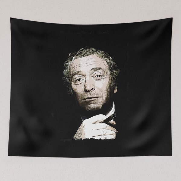 Item preview, Michael Caine Abstract Portrait Fan Art Tribute to a Legend designed and sold by Naumovski.