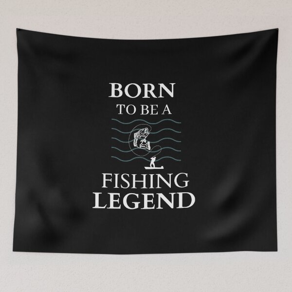 Item preview, Born to be a Fishing Legend designed and sold by ClickATee Store .