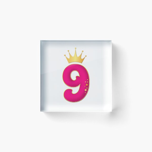 Item preview, 9 Year Old, Birthday party design for girls. 9th Birthday designed and sold by iclipart.