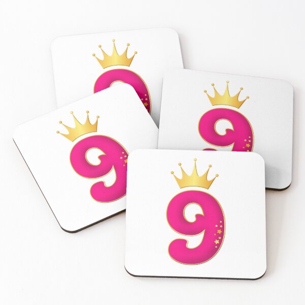 Item preview, 9 Year Old, Birthday party design for girls. 9th Birthday designed and sold by iclipart.