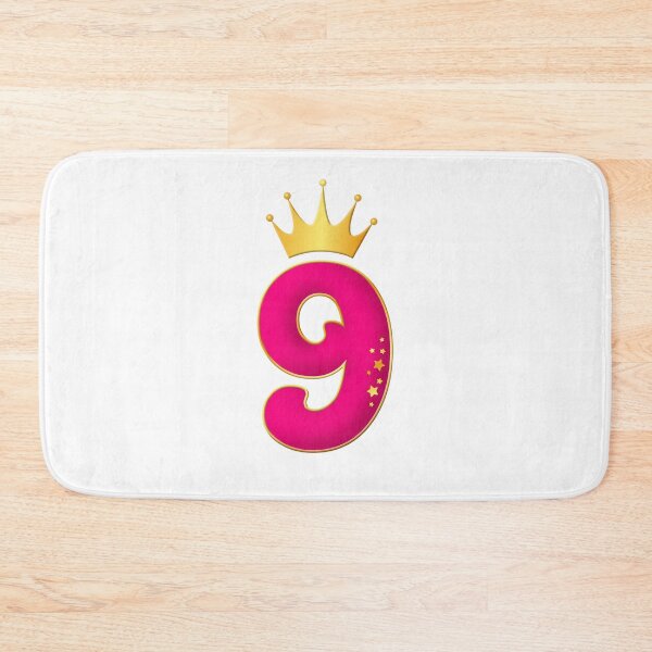 Item preview, 9 Year Old, Birthday party design for girls. 9th Birthday designed and sold by iclipart.