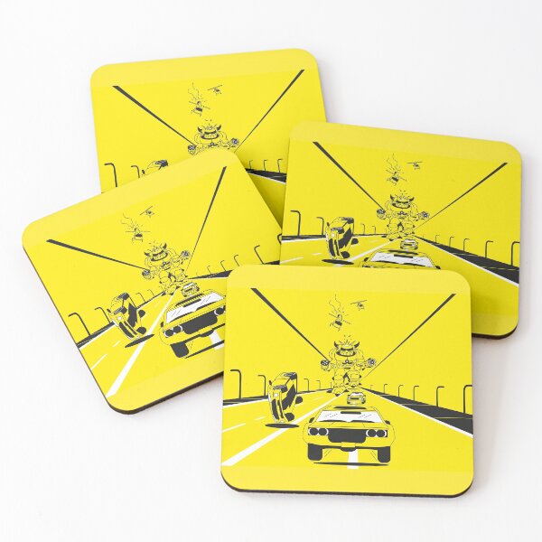 Item preview, Robot Cars Yellow Background designed and sold by Markine.