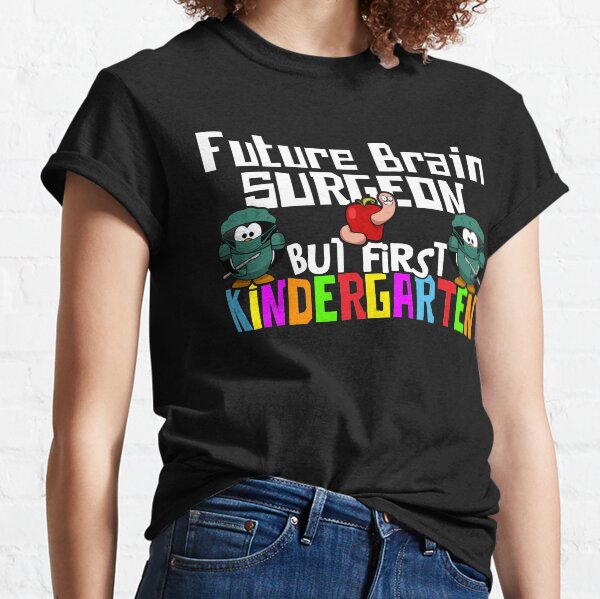 Vista previa del artículo con la obra «Divertido Kindergarten Regreso a la escuela Futuro neurocirujano», diseñado y vendido por CharJens.