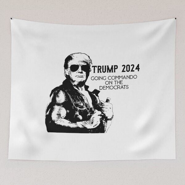 Item preview, Commando Trump designed and sold by RightWing1776.