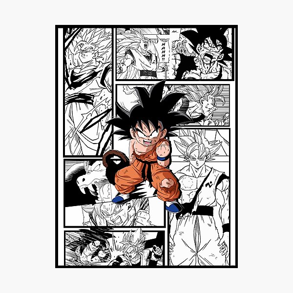 Dragon Ball Z - Goku - Manga Edit Photographic Print for Sale by  masihkenneth82