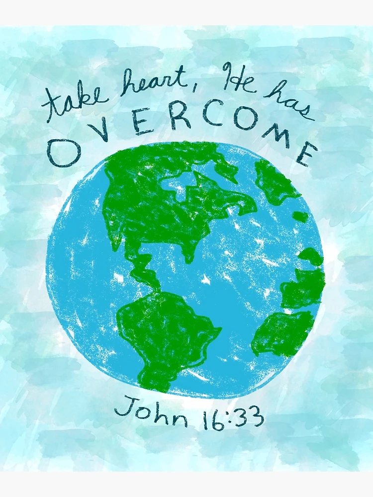 Take Heart - John 16:33, 11x14 Canvas Mountains – Canvases for Christ