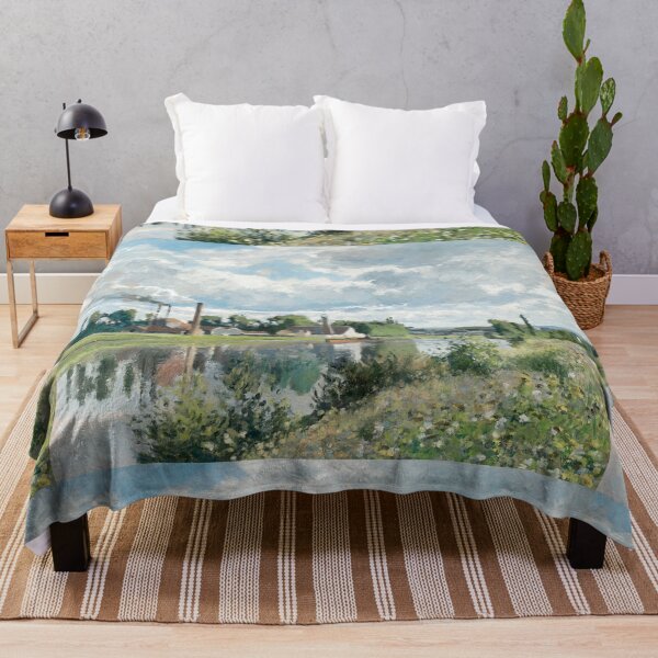 Item preview, Impressionist Art The River Oise near Pontoise (1873) by Camille Pissarro designed and sold by Designedbysm.