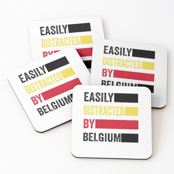 Item preview, Easily Distracted By Belgium designed and sold by AMINE  ★★★★★.