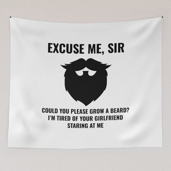 Item preview, Beard Bearded Funny Sayings Humour designed and sold by CuteDesigns1.