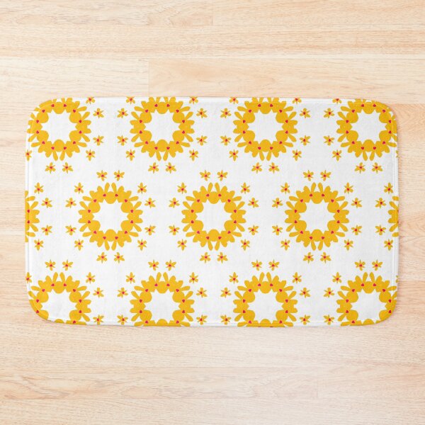 Item preview, Bright and Colorful Geometric Pattern in Bright Yellow designed and sold by cozycaroline.