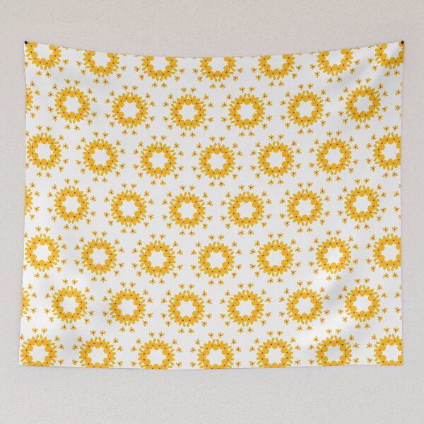 Item preview, Bright and Colorful Geometric Pattern in Bright Yellow designed and sold by cozycaroline.