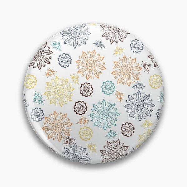 Item preview, geometric flowers, geometric flower line art pattern designed and sold by quickkdesign.