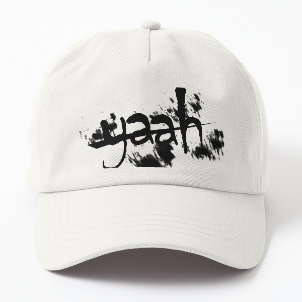 yaah art - back and white art Dad Hat