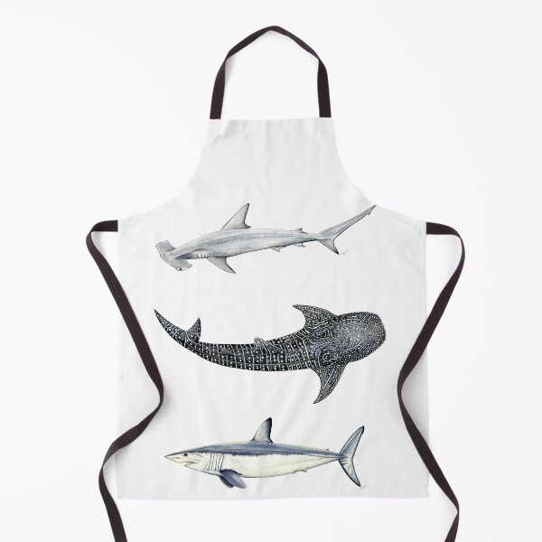 Item preview, Shark trio: hammerhead shark, whale shark and mako shark designed and sold by chloeyzoard.