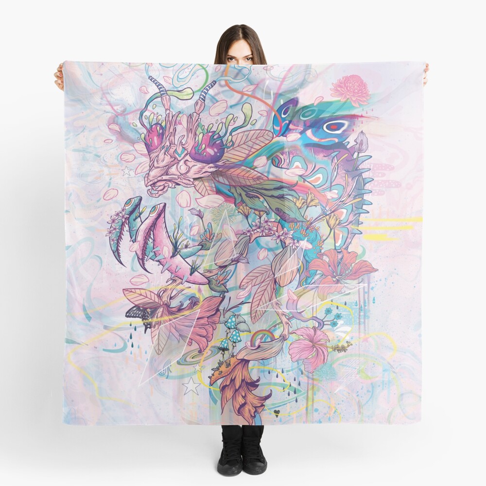 Flower Mantis Scarf